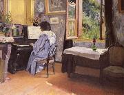 Felix Vallotton Woman at the Piano oil painting picture wholesale